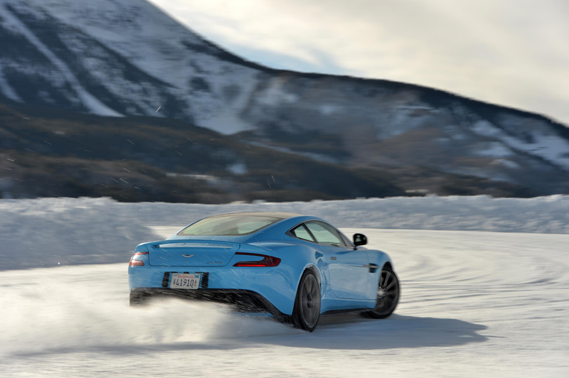 Illustration for article titled Aston Martin Just Built An Ice Track In Colorado And It's Glorious
